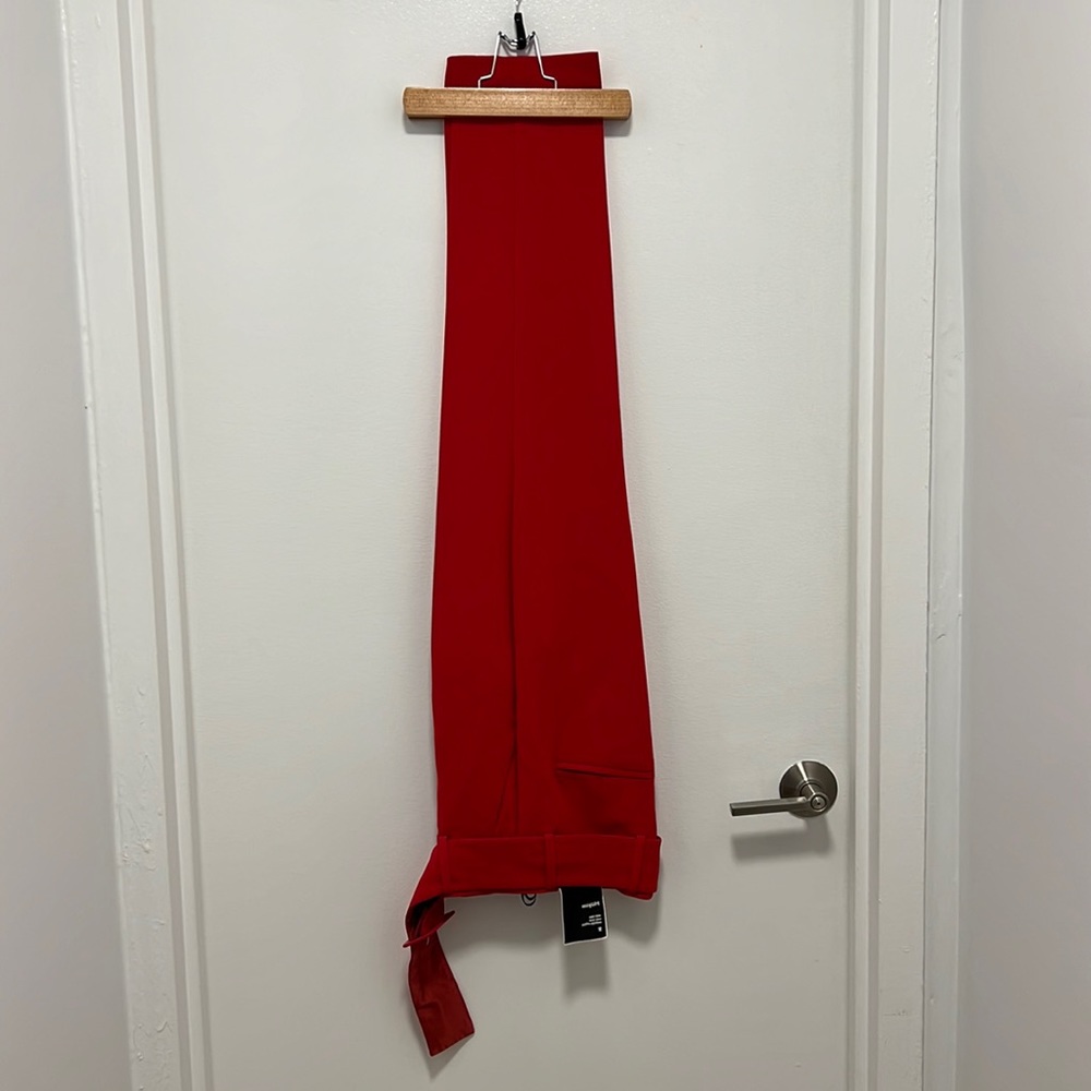 Aritzia Babaton Atelier Pants Mayne RedSize 2 Rise: Mid Leg: Slim Length: Ankle